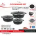 LIFE SMILE Non Stick Cookware Pot Set with Multi Layer Granite Coating